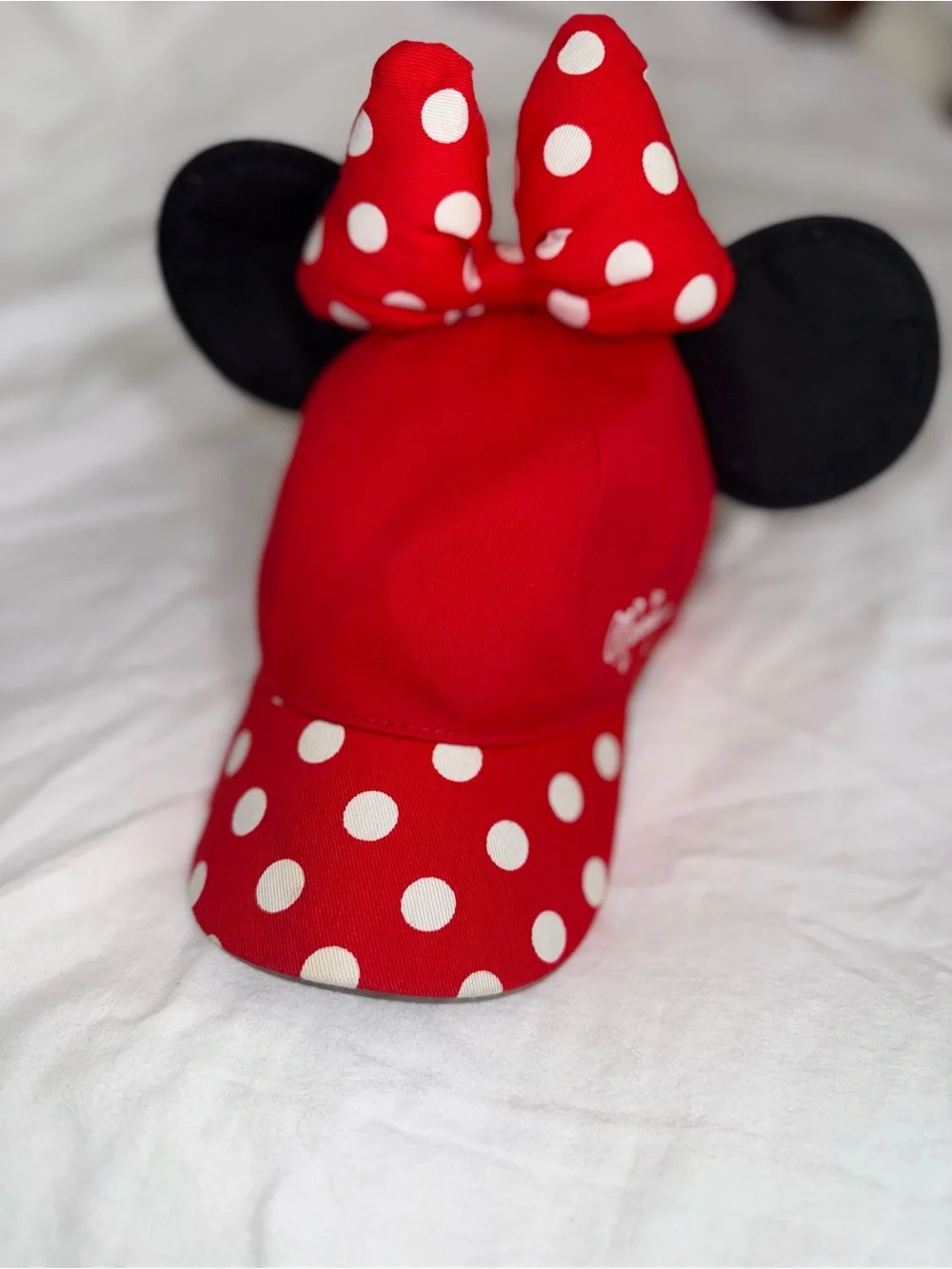Disney Red Polka Dot Bow Cap with Black Ears
